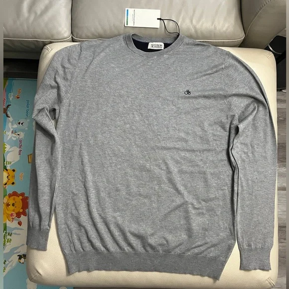 NWT - Scotch & Soda Men’s Essential Logo Crew Neck Sweater - Size XXL - Picture 4 of 9